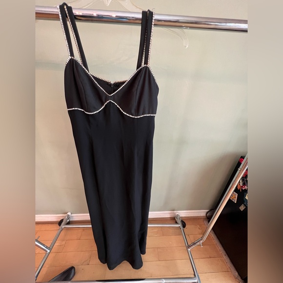 ABS evening collection black dress y2k vintage size 8 - Picture 9 of 11
